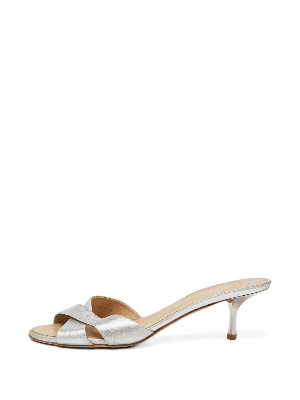 Giuseppe Zanotti Vintage crossover-strap slide sandals - Argento