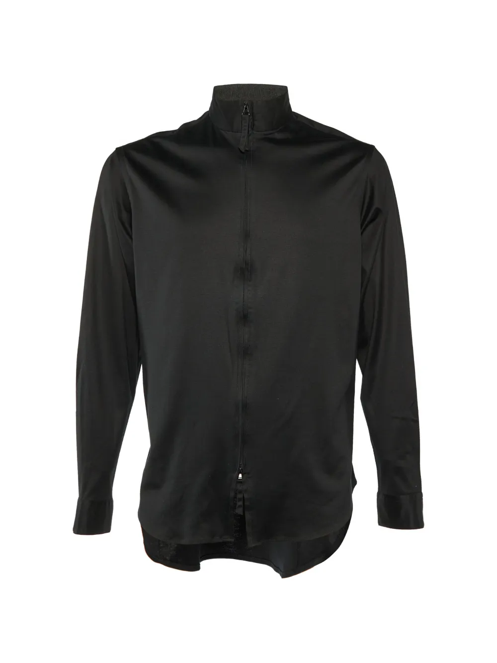 Giorgio Armani Pre-Owned zip-front knit jacket - Nero
