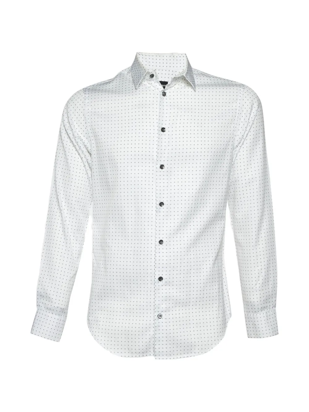 Giorgio Armani Pre-Owned patterned cotton shirt - Bianco