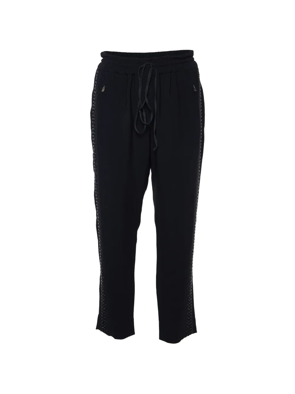 Stella McCartney Pre-Owned embellished crepe trousers - Nero