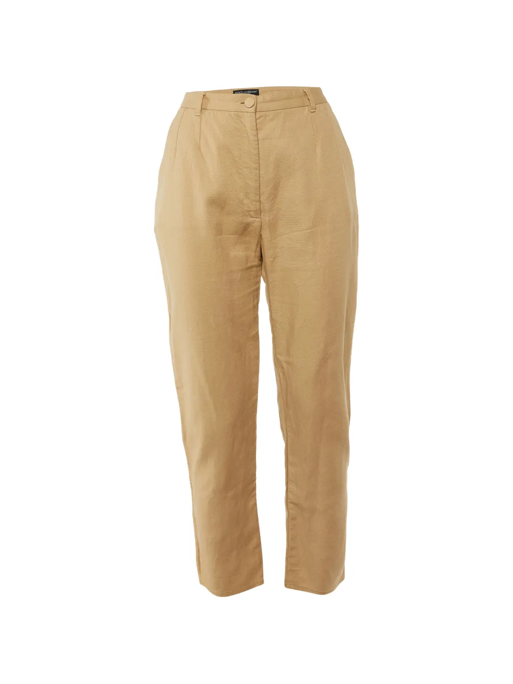 Pre-owned Dolce & Gabbana Tapered-leg Trousers In Neutral