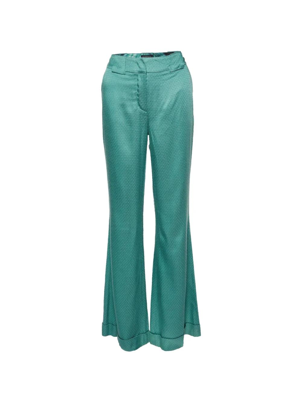 Cavalli Class green flared trousers - Verde