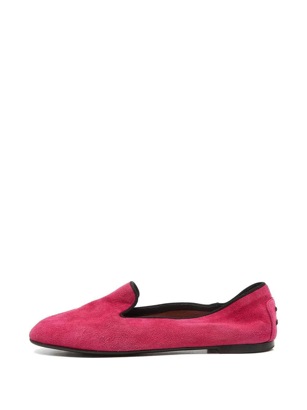 Tod's Vintage suede smoking slippers - Rosa