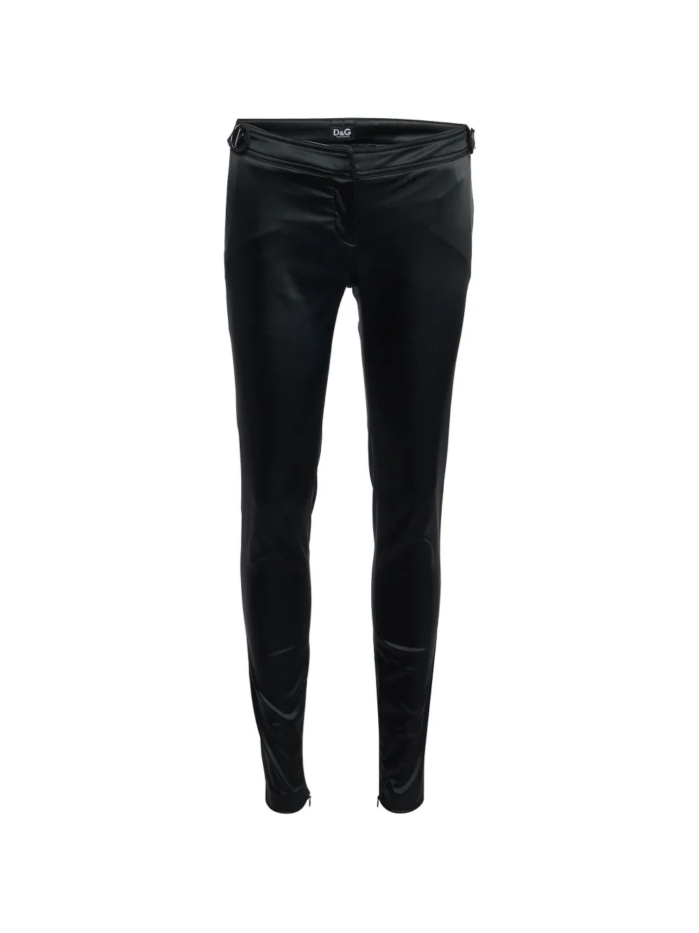 D&G satin-finish slim-fit trousers - Schwarz