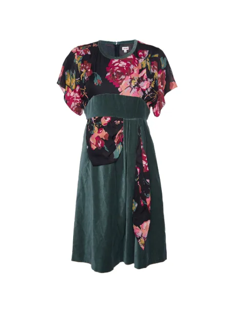 Kenzo Pre-Owned floral-print velvet dress