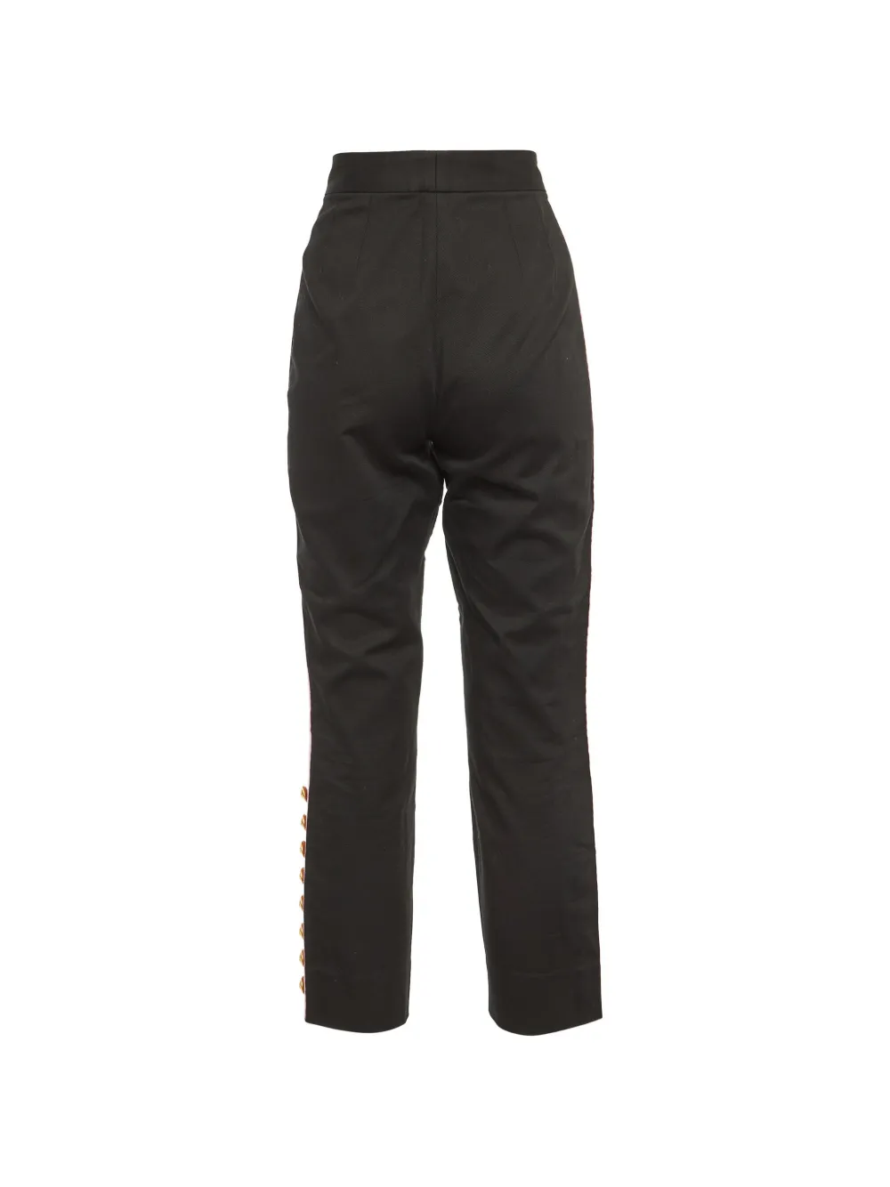 Dolce & Gabbana Pre-Owned Dolce & Gabbana pantalon met contrasterende band Zwart