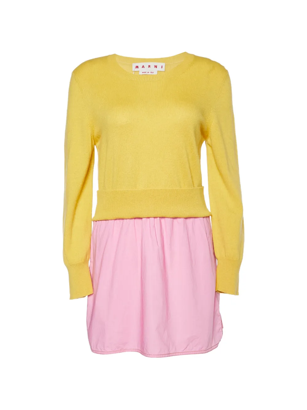 Marni Pre-Owned layered knit sweater - Giallo