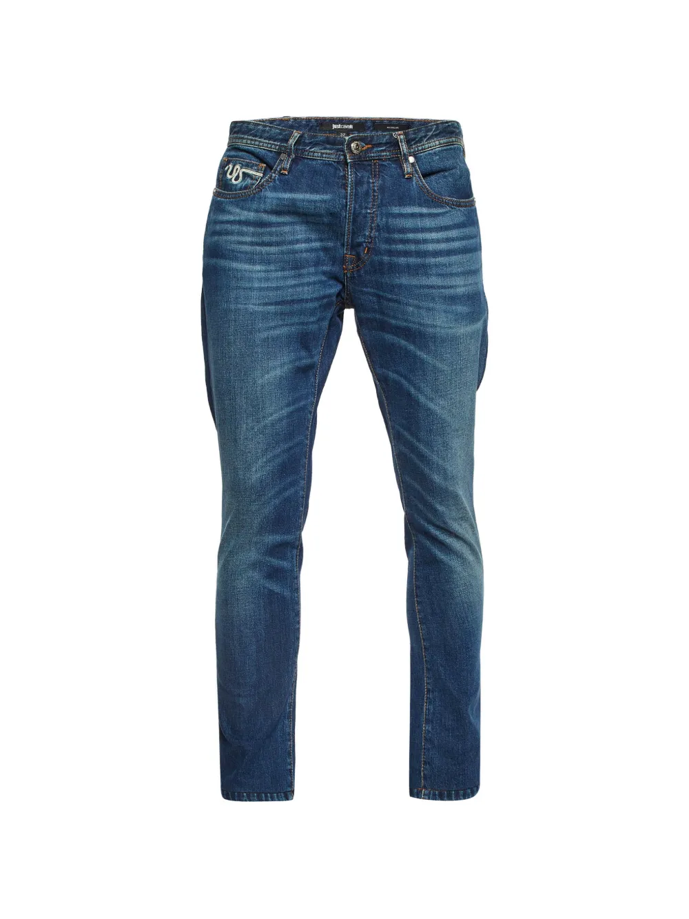 Just Cavalli Vintage blue denim regular fit jeans
