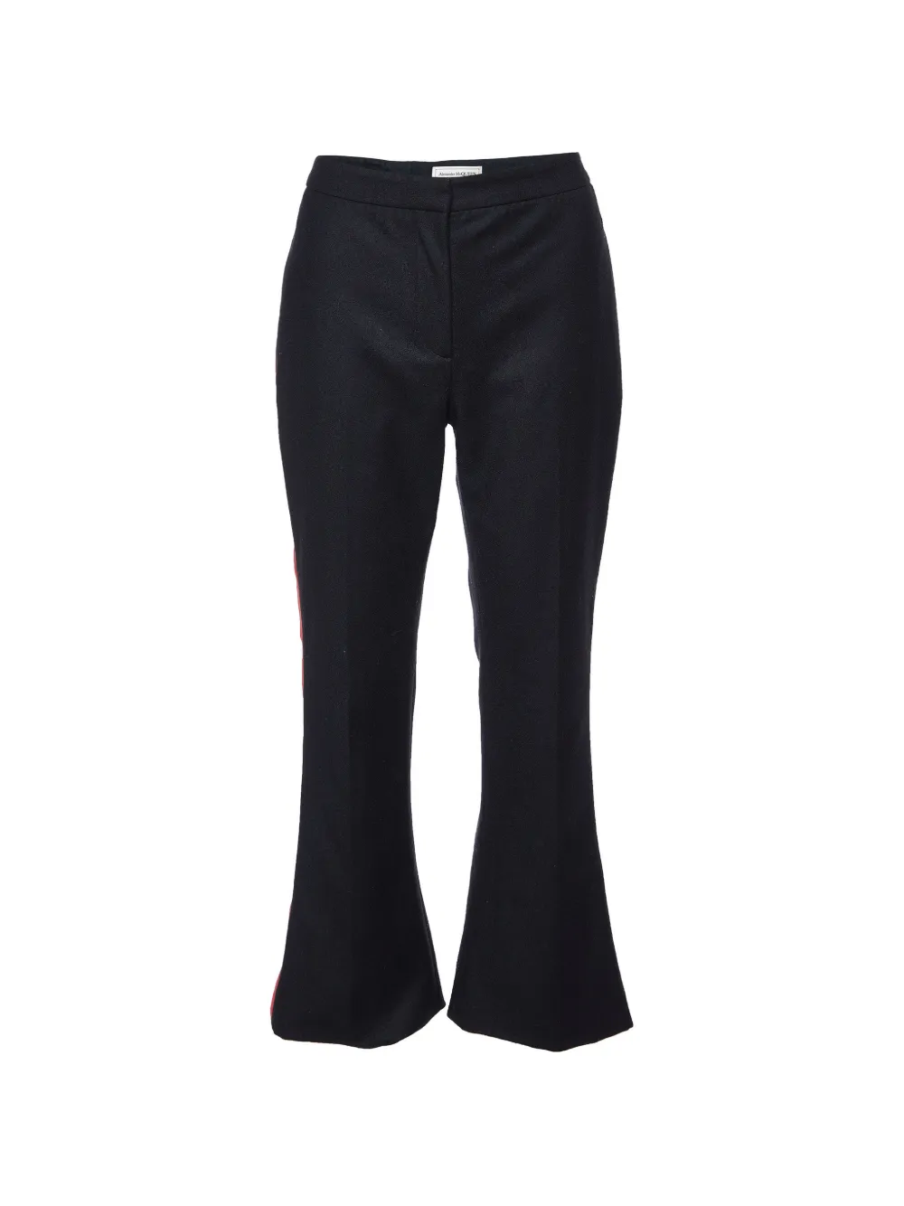 Alexander McQueen Pre-Owned side-stripe flared trousers - Nero