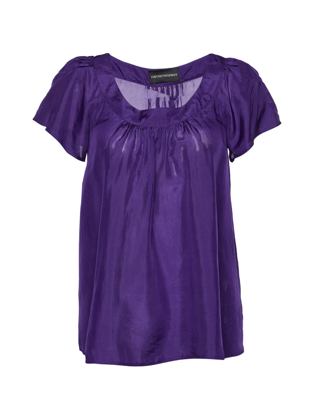 Emporio Armani Pre-Owned Blusa in seta - Viola