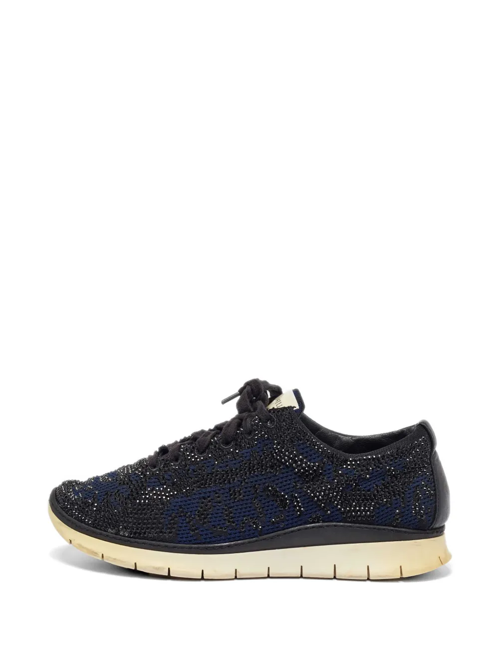 Le Silla crystal-embellished knit sneakers - Nero