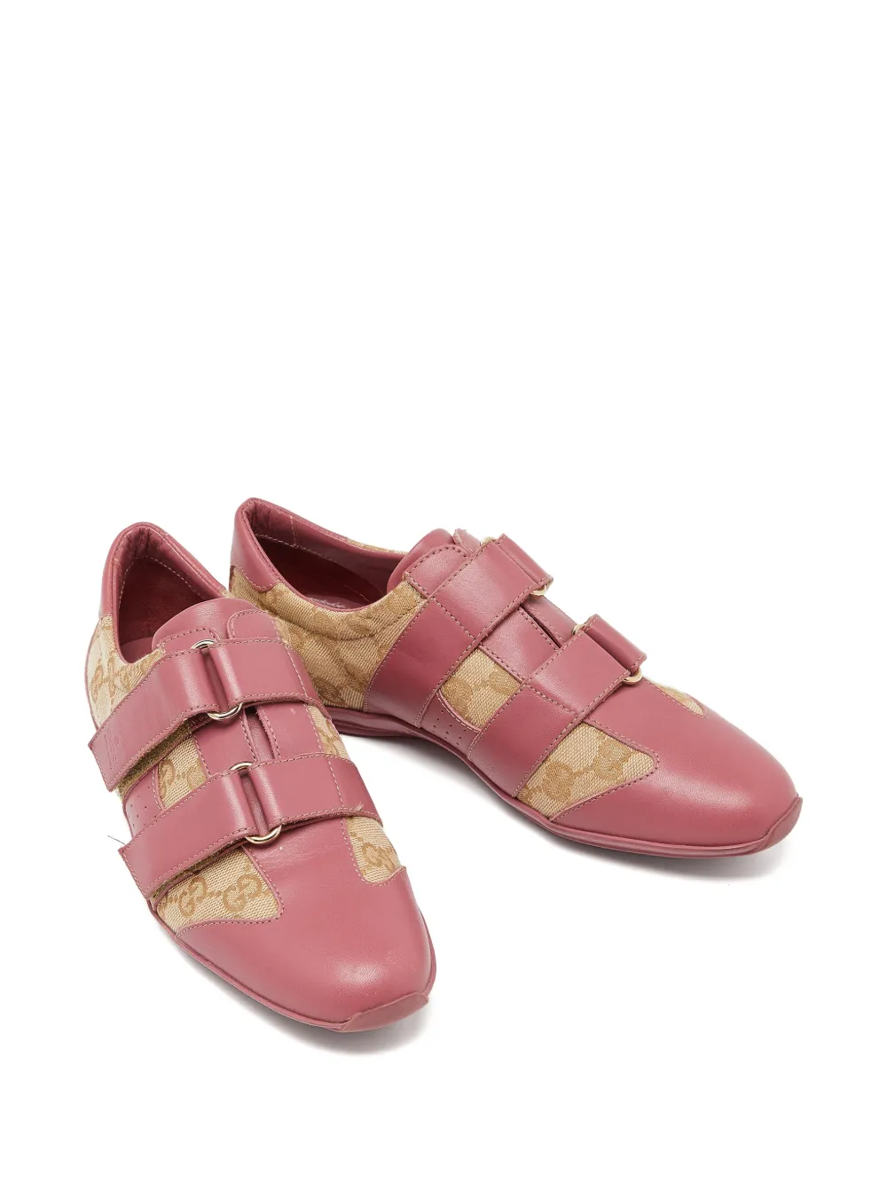 Gucci Pre-Owned logo low top sneakers - Rosa
