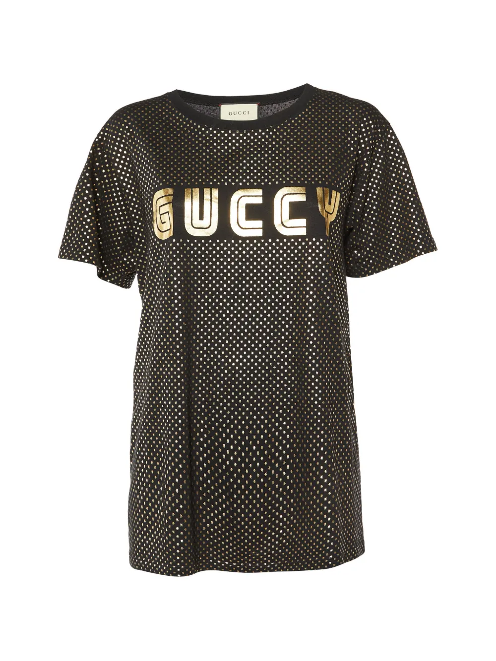 Gucci Pre-Owned T-shirt Guccy con stampa - Nero