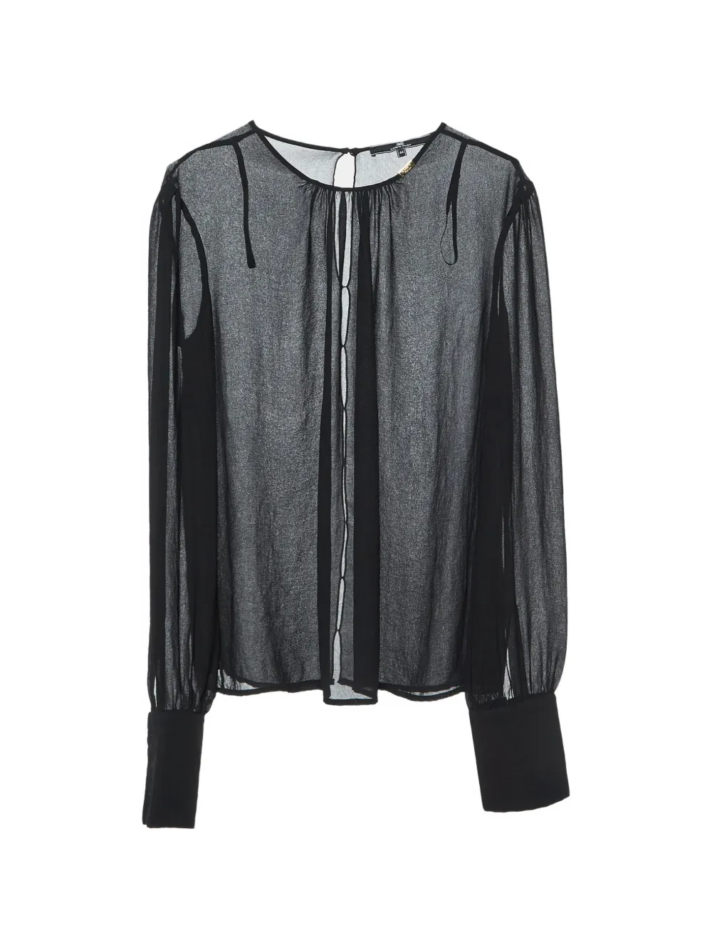 Elisabetta Franchi slit-detail blouse - Nero