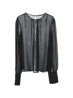 Patou レースカラー ブラウス | ブラック | FARFETCH JP
