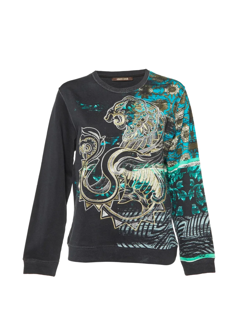Roberto Cavalli Vintage sweat à motif brodé - Noir Roberto Cavalli Vintage sweat à motif brodé - Noir