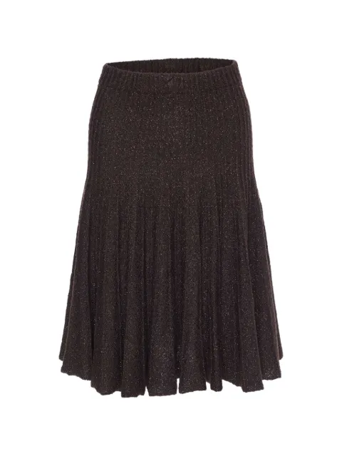 Etro Pre-Owned falda tejida lúrex