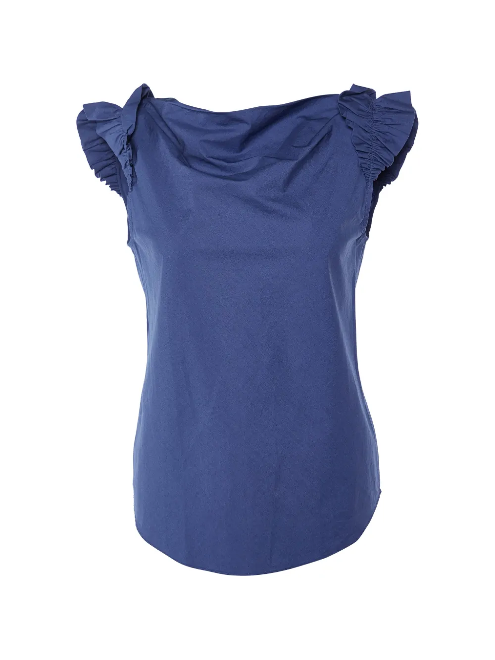 Moschino Cheap & Chic ruffle-sleeve blouse - Blu