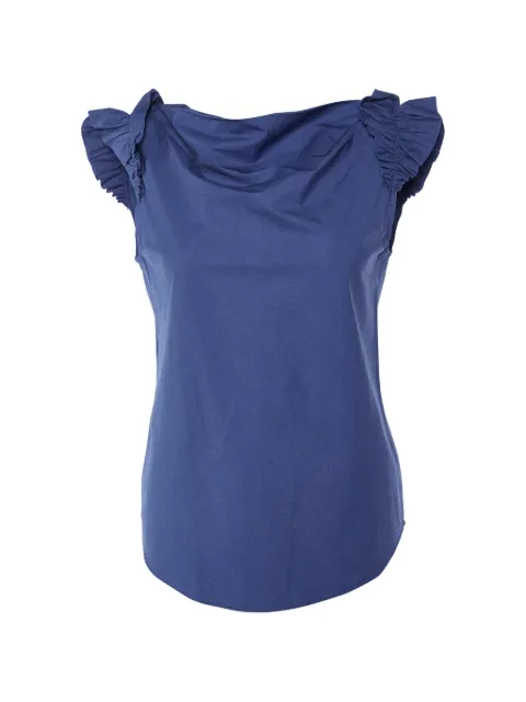 Moschino Cheap & Chic blusa de manga con volantes