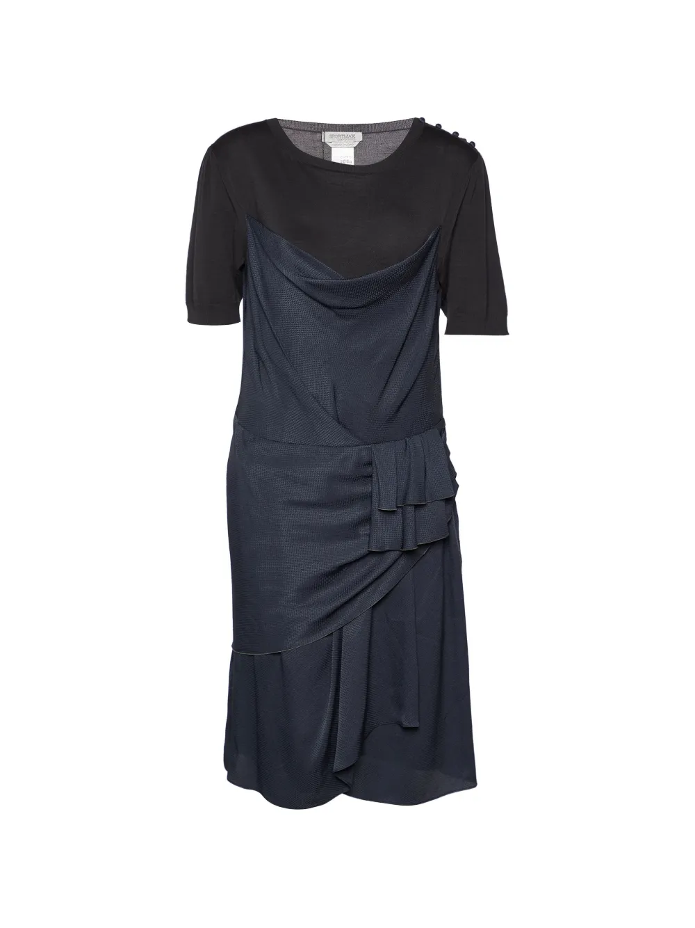 Sportmax Vintage draped mini dress - Blu