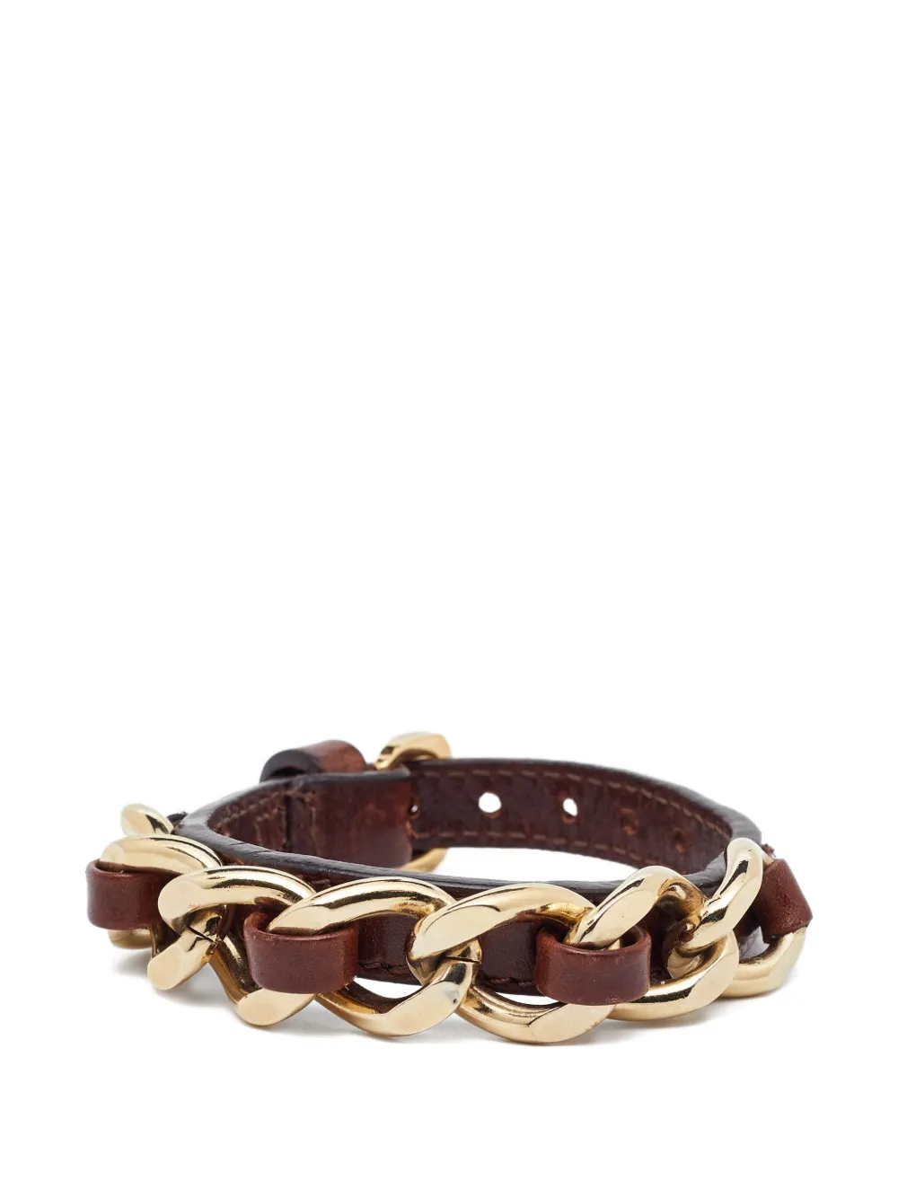 Burberry Pre-Owned chain-detail bracelet - Marrone