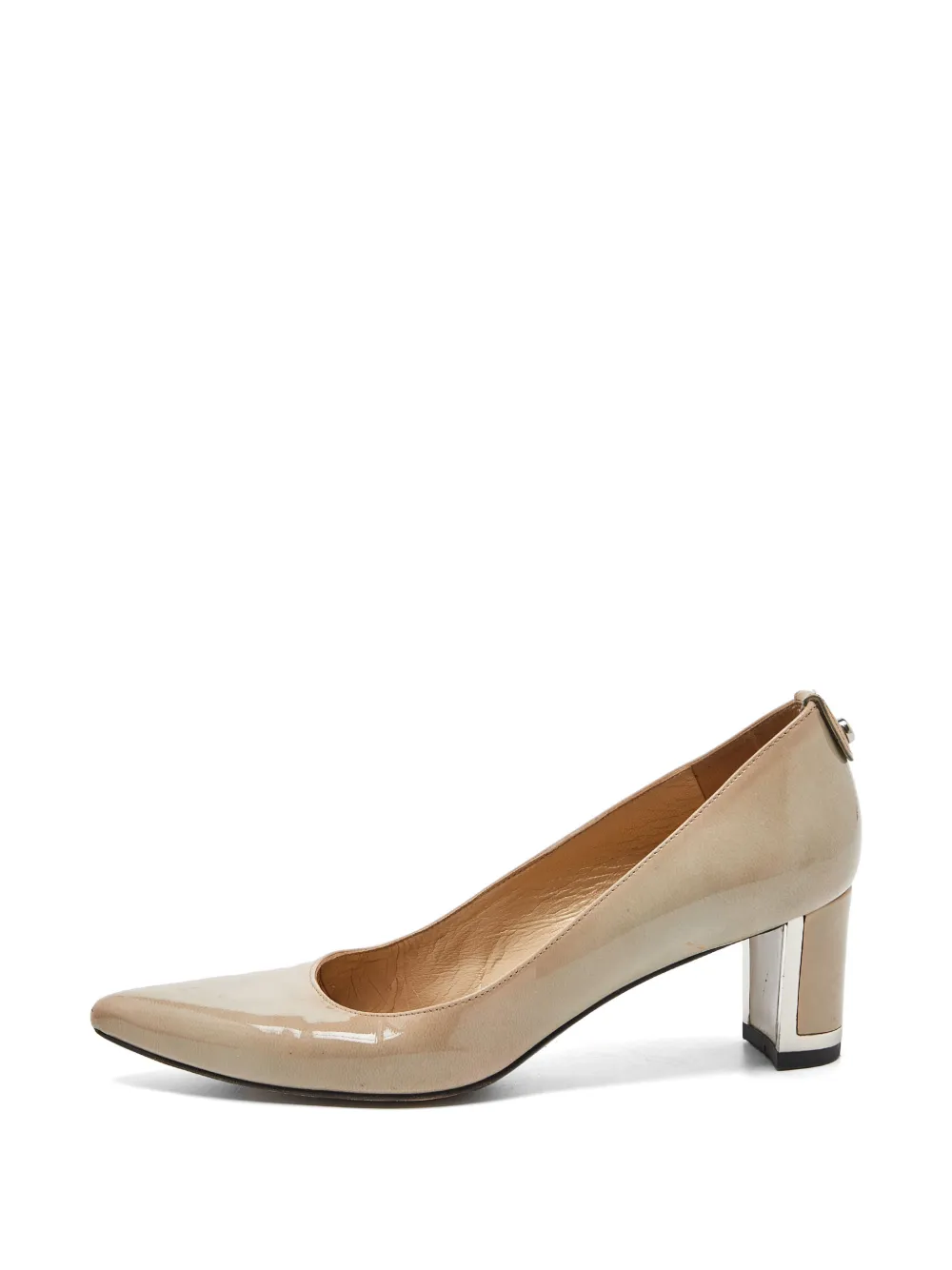 Stuart Weitzman leather pointed-toe pumps - Nude