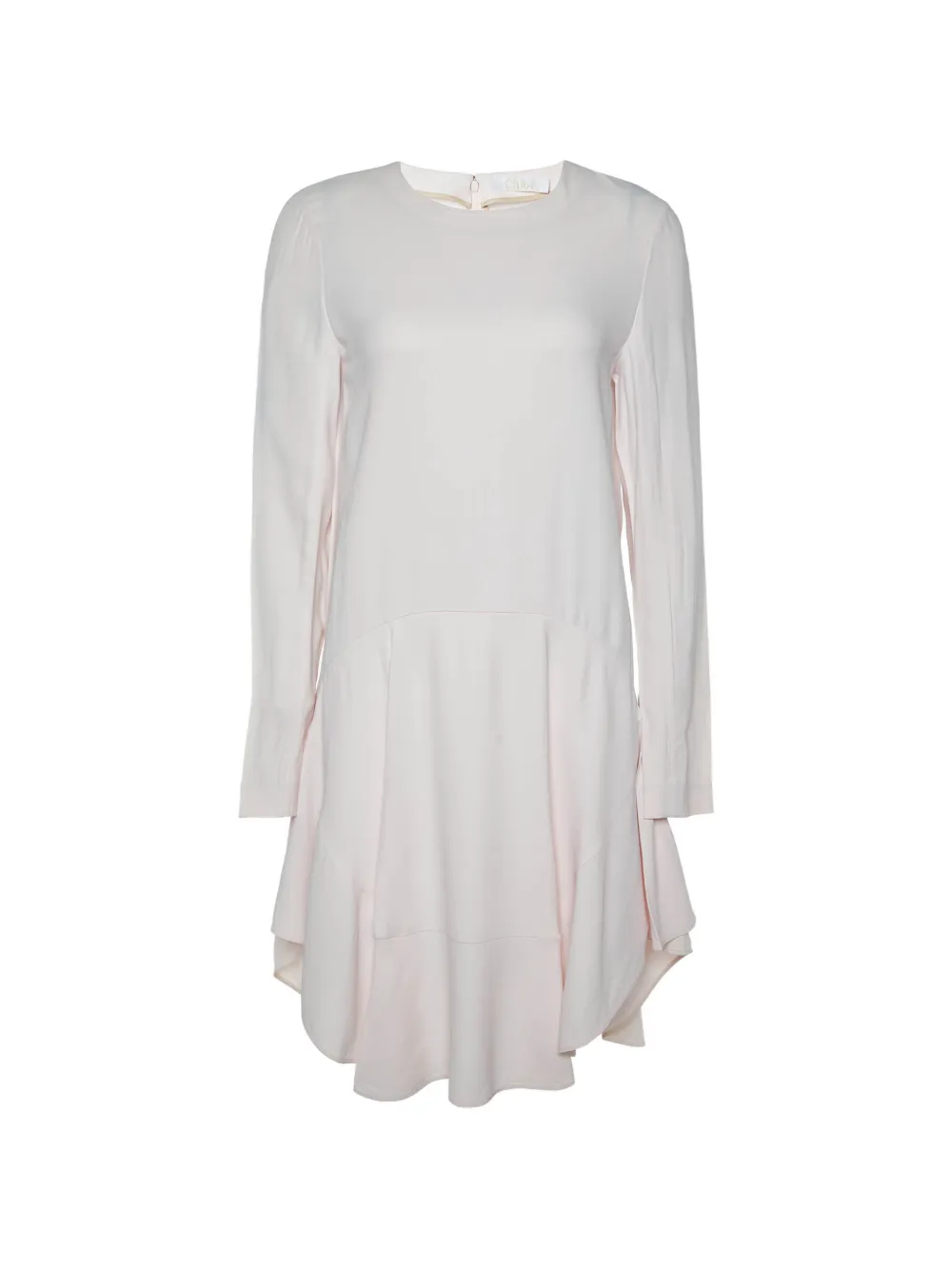 Chloé Pre-Owned crepe long-sleeve dress - Rosa
