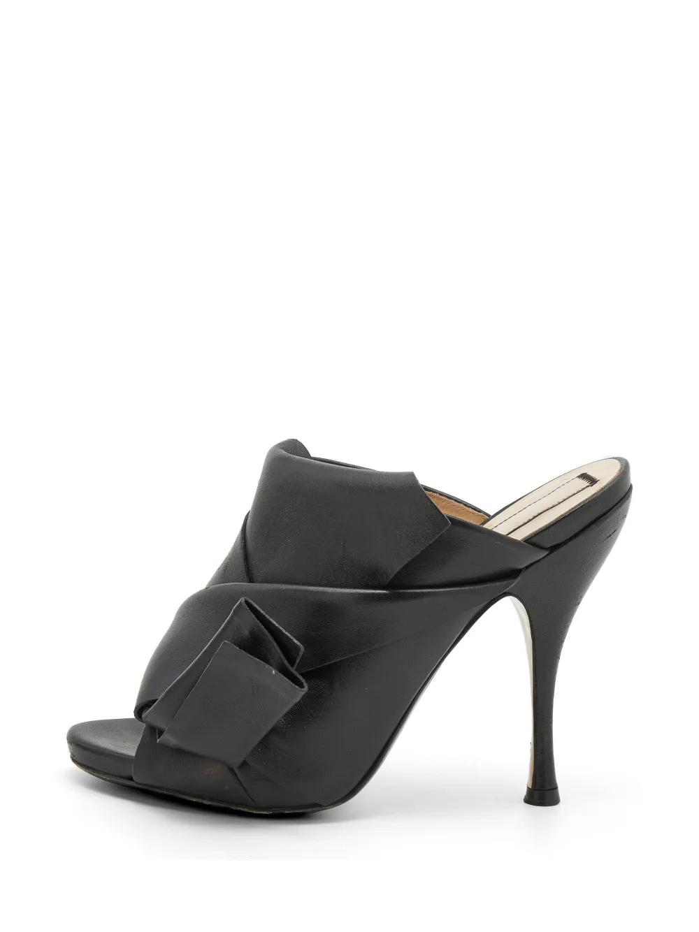 Nº21 Ronny pleated sandals - Nero