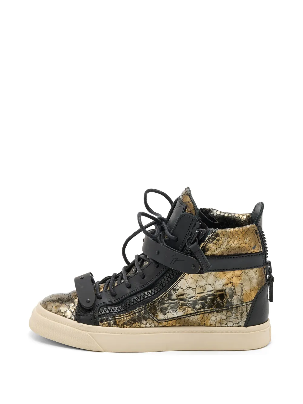 Giuseppe Zanotti Vintage Sneakers goffrate Coby - Oro