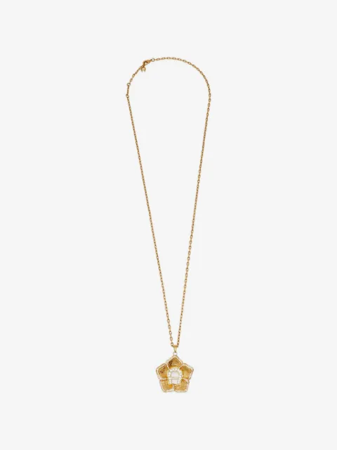 Aigner Vintage flower-motif necklace