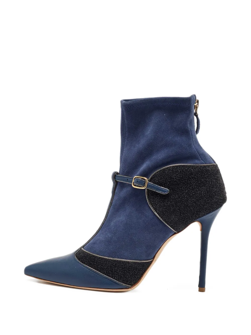 Malone Souliers buckle-strap heeled boots - Blu