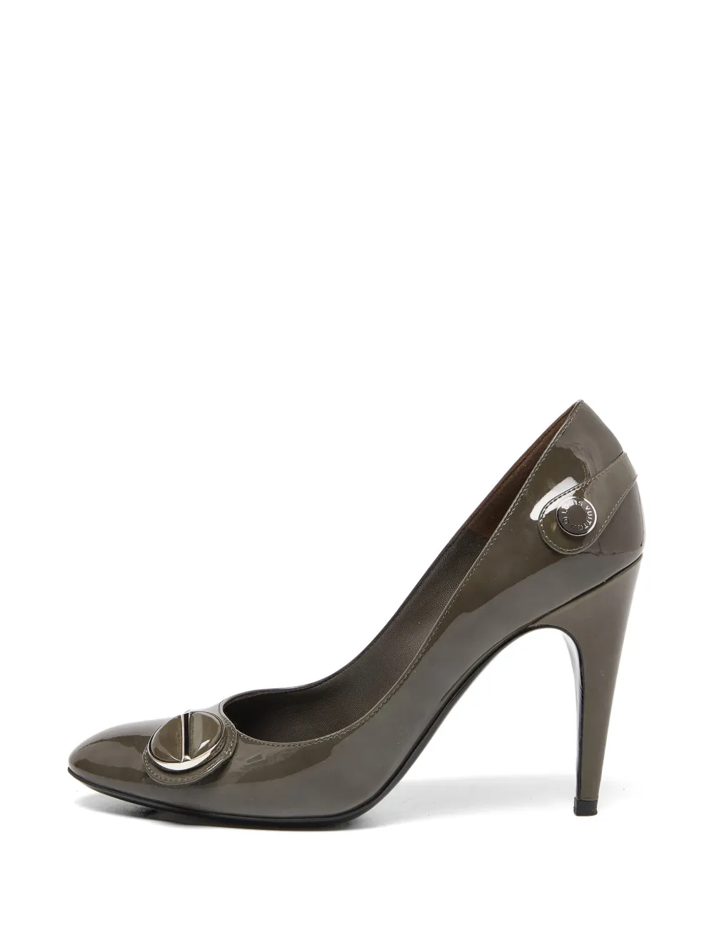 Louis Vuitton Pre-Owned patent leather heeled pumps - Grigio