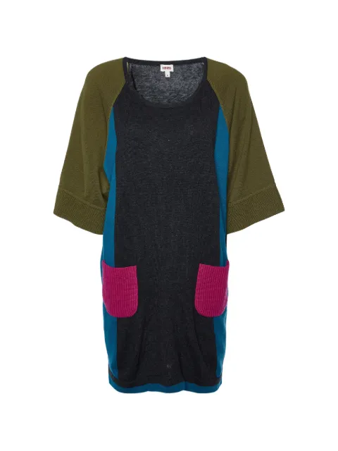 Kenzo Pre-Owned colour-blocking knitted dress