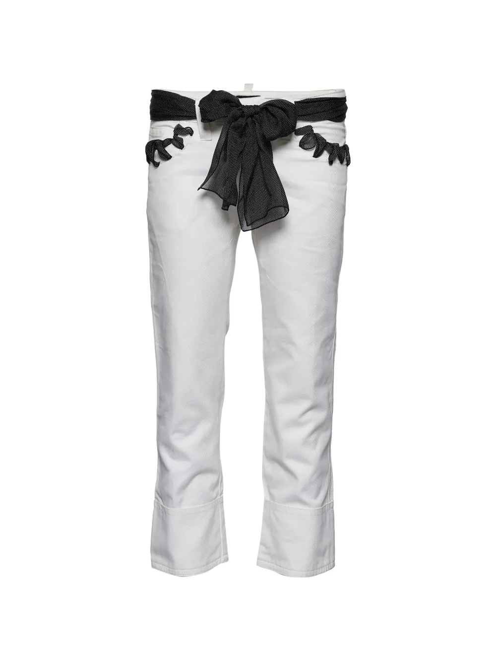 Emporio Armani Pre-Owned cropped trousers - Bianco