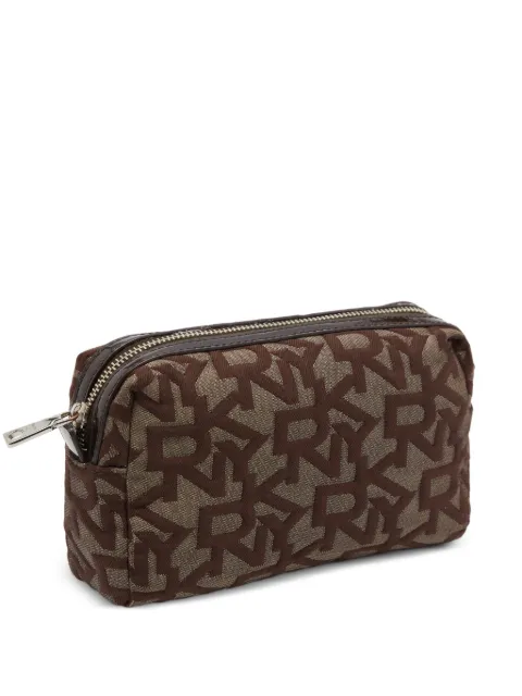 DKNY bolsa de mano de lona con logo estampado