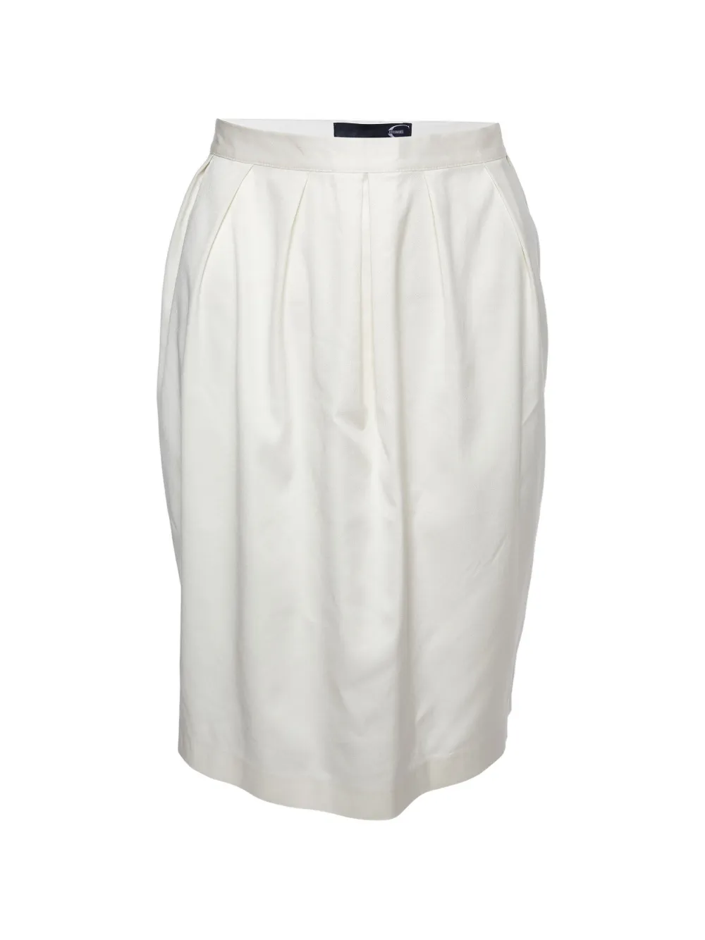 Just Cavalli Vintage pleated twill skirt - Nude