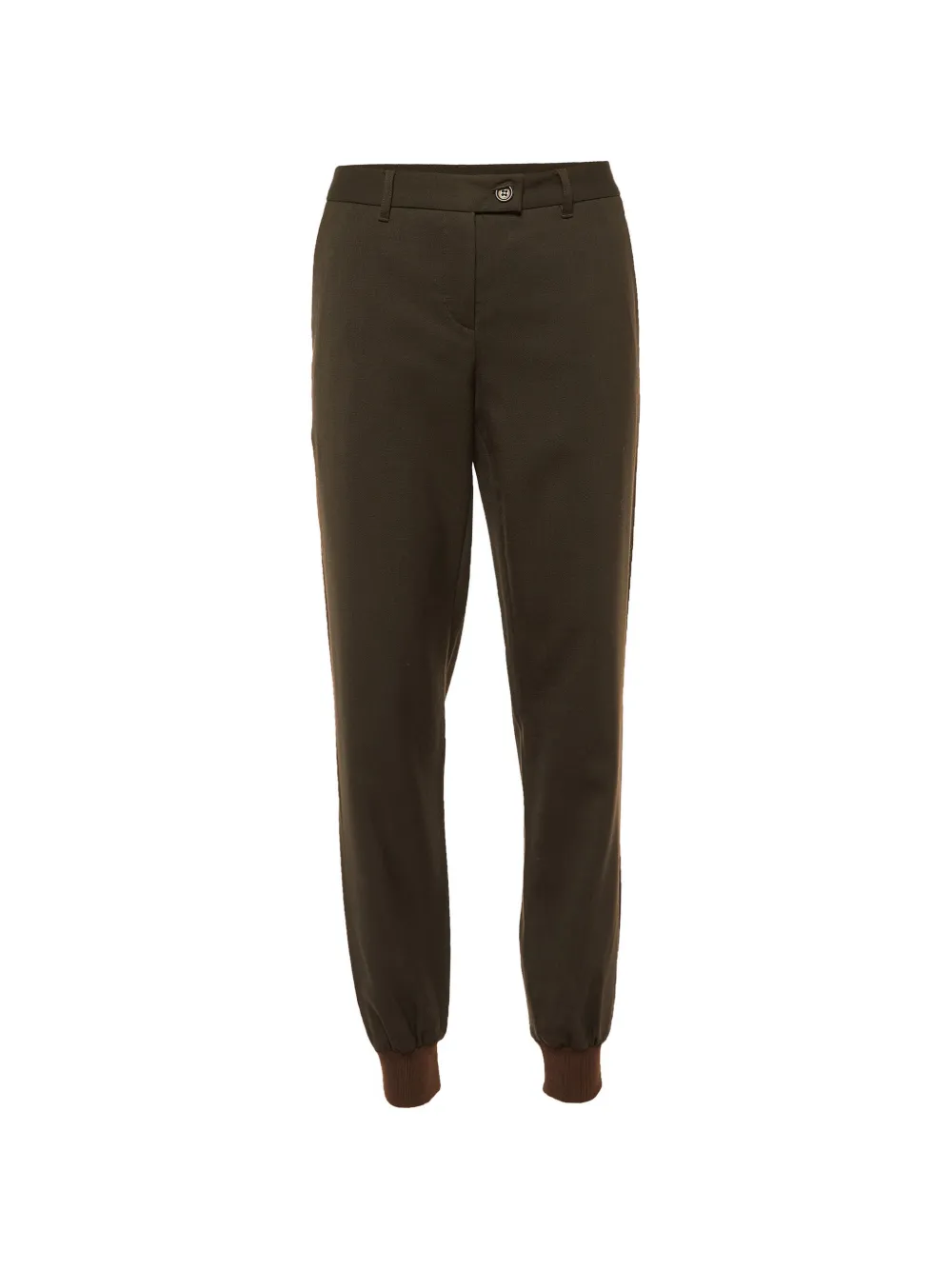 Moschino Cheap & Chic elasticated-cuff track pants - Marrone