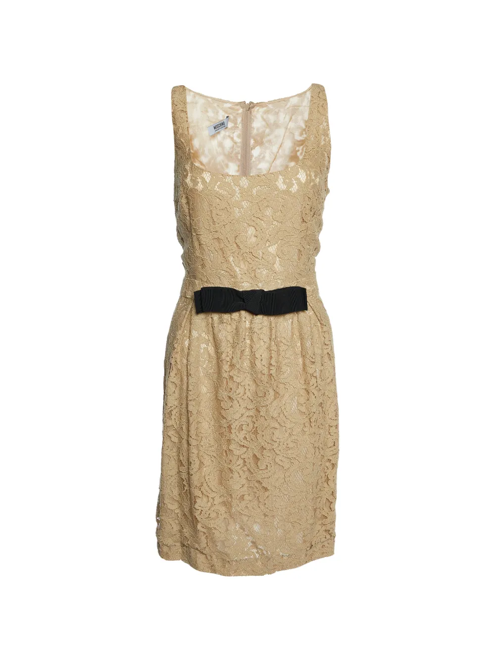 Moschino Cheap & Chic lace bow-detail midi dress - Nude