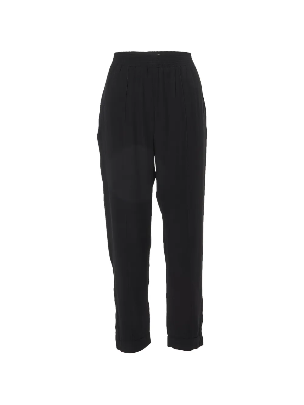 Marni Pre-Owned zip-detailed georgette trousers - Nero