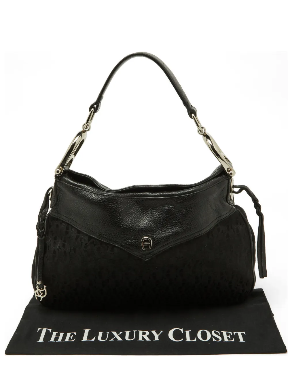 Aigner Vintage Signature monogram tote bag - Nero
