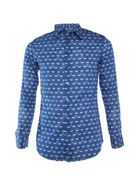 Etro Pre-Owned flamingo-print long-sleeve shirt