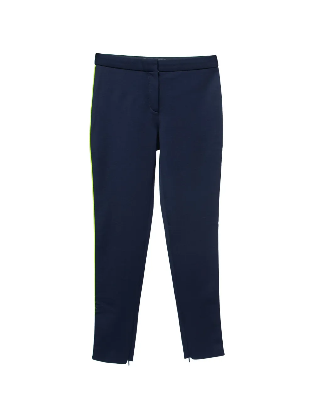 Pre-owned Versace Contrast-piping Leggings In Blue