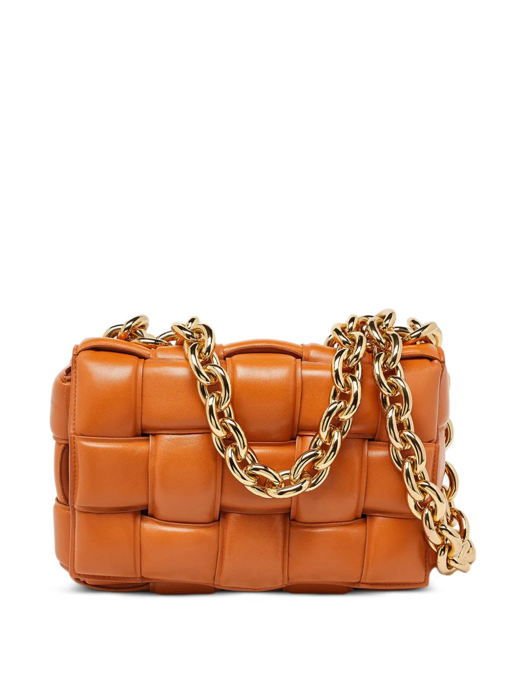 Bottega Veneta Pre-Owned Cassette chain shoulder bag - Arancione