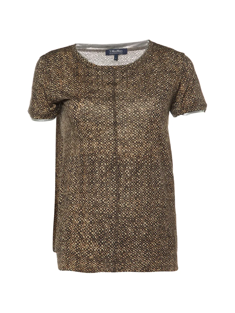 'S Max Mara snake-print knit T-shirt - Braun