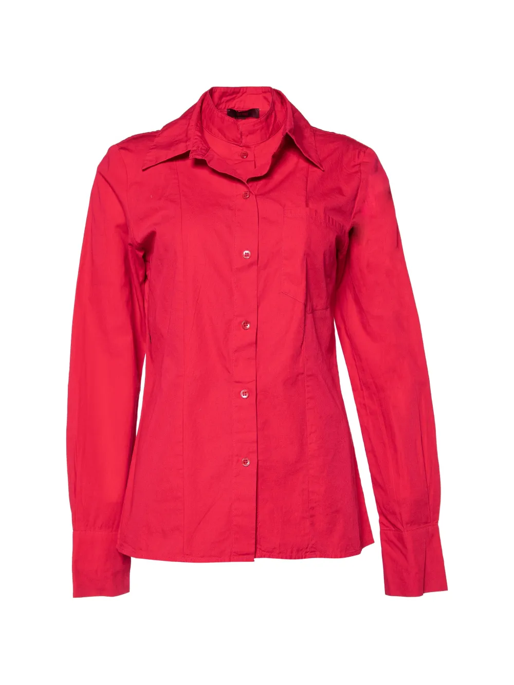 Kenzo Pre-Owned layered-detail shirt - Rosso