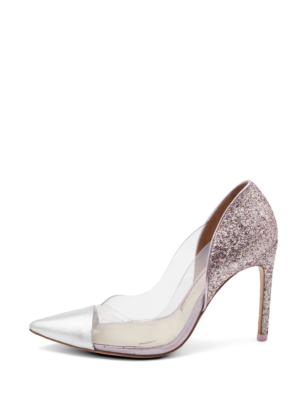 Sophia Webster Daria glitter-detail pumps - Bianco