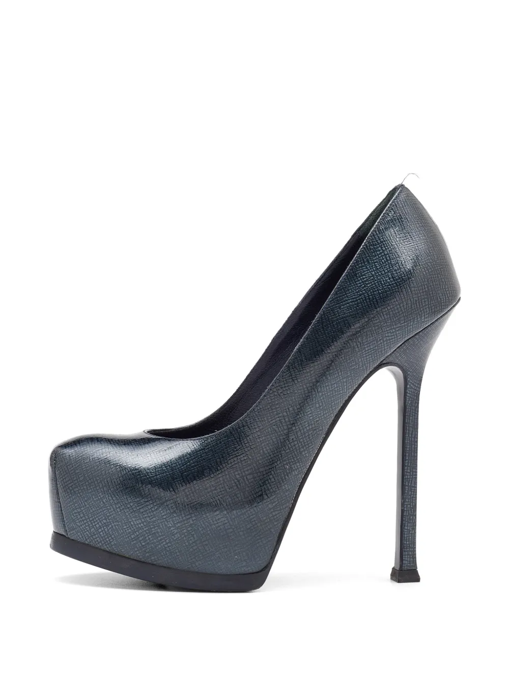 Saint Laurent Pre-Owned Tribtoo platform pumps - Blau