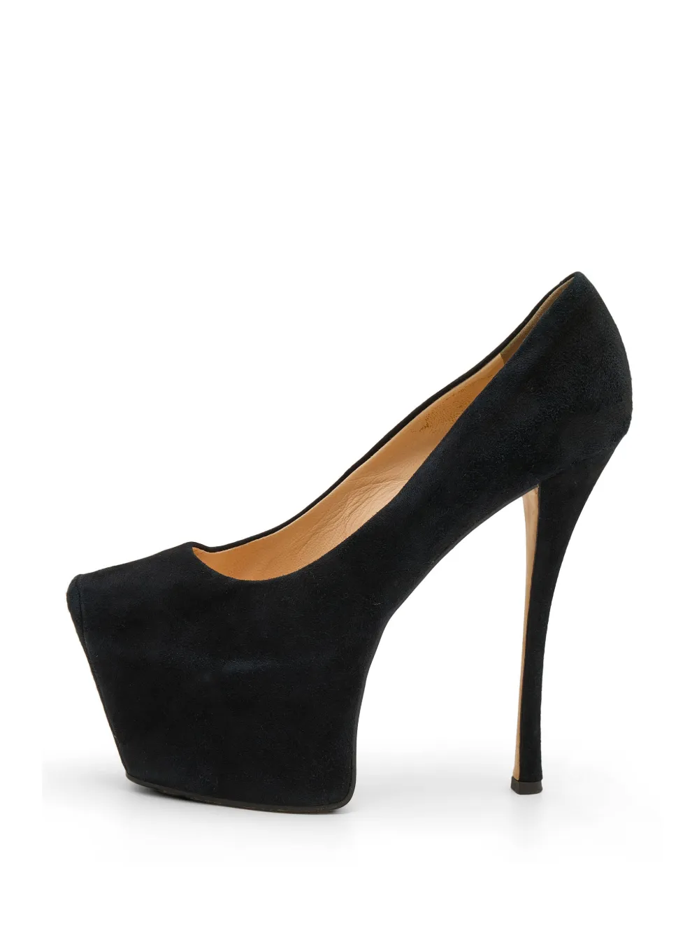 Giuseppe Zanotti Vintage square-toe platform pumps - Nero