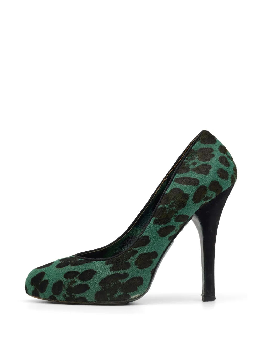 Dolce & Gabbana Pre-Owned leopard-print pumps - Verde