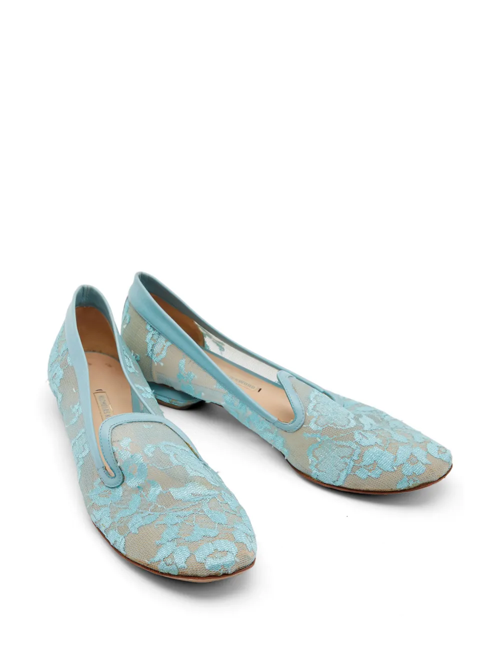 Nicholas Kirkwood Casati lace ballet flats - Blau